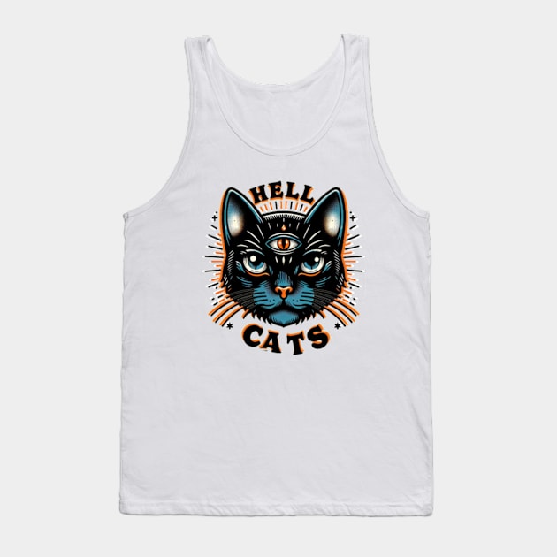 Hell Cats Tank Top by myvintagespace